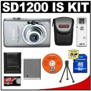  Canon PowerShot SD1200 IS Digital ELPH Camera (Light Gray 