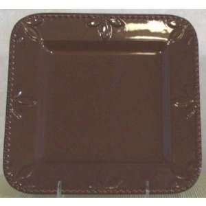  Sorrento Chocolate Brown 11 Square Dinner Plate [Set of 4 
