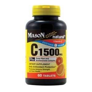  Mason Natural Vitamin C 1500 Mg Extended Release Rose Hips 