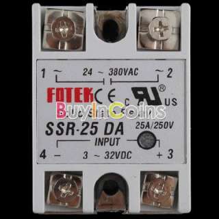 SSR 25 DA Solid State Relay For PID Temperature Controller 25A Output 