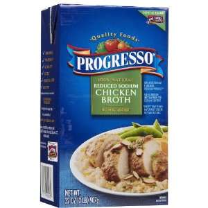 Progresso Reduced Soium Chicken Broth, 32 oz  Grocery 