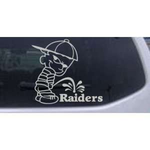   0in    Pee On Raiders Car Window Wall Laptop Decal Sticker: Automotive