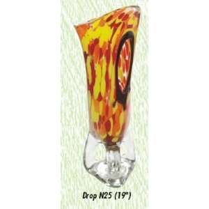  Drop Vase Hand Blown Modern Glass Vase: Home & Kitchen