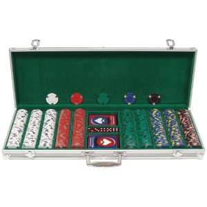  Trademark Games 500 Clay Casino Chips with Carrying Case 