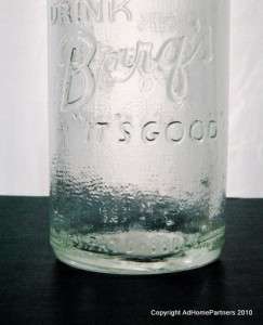 Barqs Rootbeer Soda Bottle Diamond Shoulder 1956 Owens, Illinois VTG 