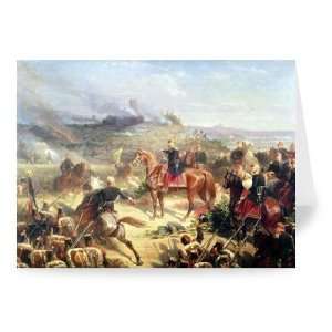 Battle of Solferino, 24th June 1859 (oil on   Greeting Card (Pack of 