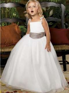 New Cheap Lovely Wedding Flower Girl Dress Wedding Pageant Dress size 