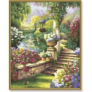  Paradisal Garden Paint By Number Kit: Toys & Games