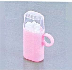 Pink Color Japanese Travel Toothbrush Cup Set #9065  