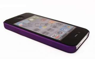 Purple Slim Snap on Back Cover Case for Iphone 4 4G  