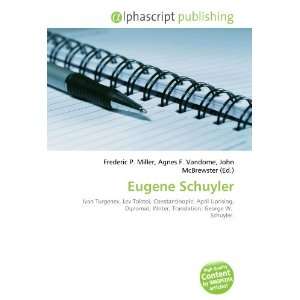  Eugene Schuyler (9786132873637) Books