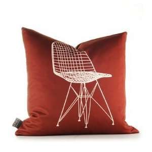  Inhabit 1951 in Scarlet and Chocolate Pillow