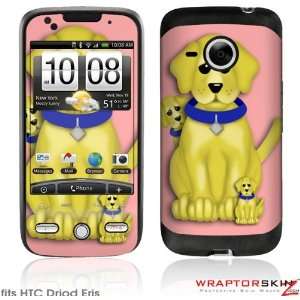  HTC Droid Eris Skin   Puppy Dogs on Pink by WraptorSkinz 