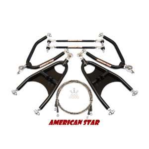 American Star Kawasaki KFX700 +2 Chromoly Racing A Arm, Brakeline and 
