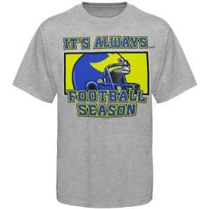 Delaware Fightin Blue Hens Ash Its Always Football Season T shirt