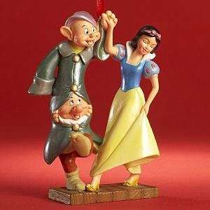  Snow White with Dopey & Sneezy Ornament 