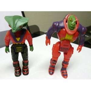  DINO RIDERS VIPER SNAKE & ROBOT ACTION FIGURES TYCO 1987 