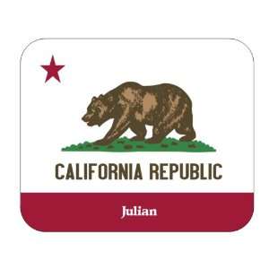  US State Flag   Julian, California (CA) Mouse Pad 