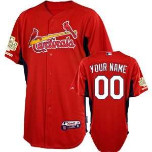St. Louis Cardinals Jersey Personalized Scarlet Authentic Cool Baseâ 