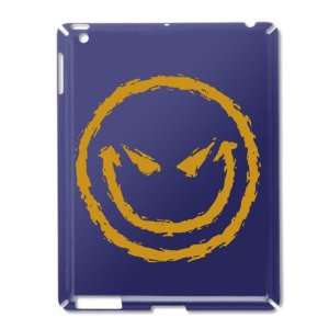    iPad 2 Case Royal Blue of Smiley Face Smirk: Everything Else