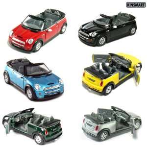  Set of 6 Cars: Mini Cooper S Convertible 1/28 Scale: Toys 