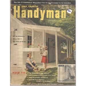  THE FAMILY HANDYMAN~SEPTEMBER 1954 VARIOUS Books