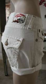 NWT True Religion Jayde vintage boyfriend jean shorts  
