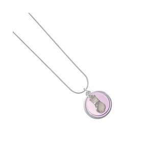   with Clear Frosted Resin Body Light Purple Pearl Acrylic Pendant S