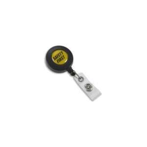  Themed Badge Reel   Safety First Yellow: Office Products