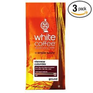 White House Roasted Coffee, Viennese Colombia (Whole Bean), 12 Ounce 