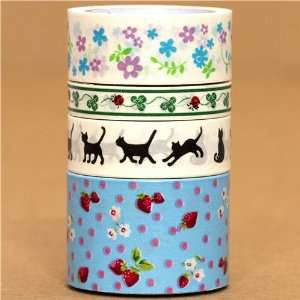    Paper Tape set flower cat strawberry cloverleaf Toys & Games