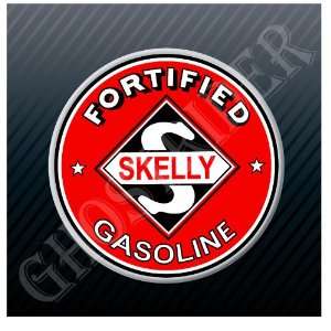  Skelly Fortified Gasoline Station Racing Vintage Sticker 