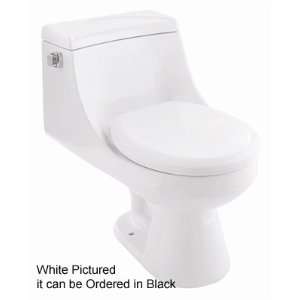   or Black One Piece Round Toilet with Siphon Jet Flush & Glazed Trapway