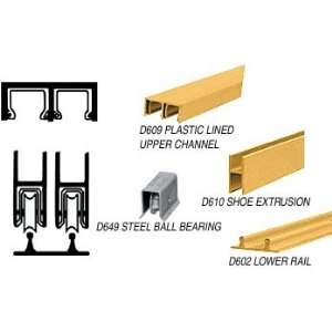  CRL Gold Anodized Deluxe Flat Rail Track Assembly With 