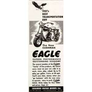  Cushman Eagle Motorcycle Motor Works Lincoln Nebraska Transportation 