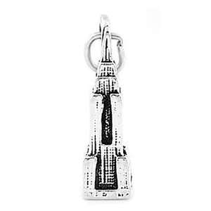  Sterling Silver Empire State Building New York Charm 