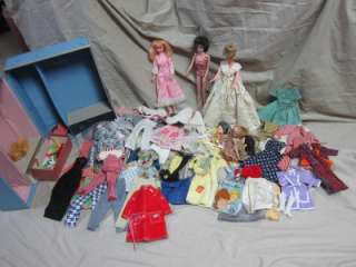 Vintage 1960s Barbie Clones Valentine Princess Grace Clothes & Case 