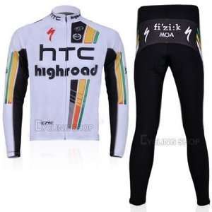  Columbia HTC Cycling Jersey long sleeve Set(available Size 