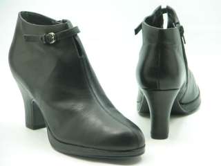   Black Side Zip Platform Booties Ankle Boots 10 M SWEET AROMA  