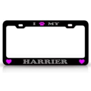   High Quality STEEL /METAL Auto License Plate Frame, Black/Silver