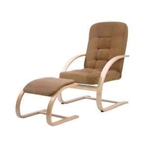   Sella Chair and Ottoman in Natural By FY Lifestyle