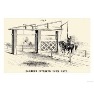  Barbers Improved Farm Gate Premium Poster Print, 24x18 