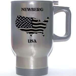  US Flag   Newberg, Oregon (OR) Stainless Steel Mug 