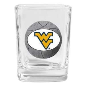  Set of 2 West Virginia Mountaineers Basketball Square Shot 