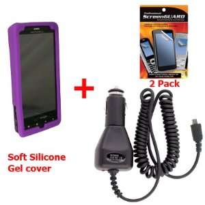  Purple Silicone Gel Cover for Motorola Droid X MB810 