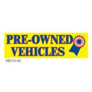    3 x 10 Stock Banner Pre Owned Vehicles 