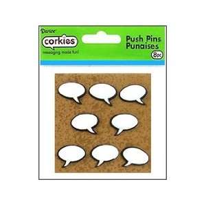    Conversation Bubble Push Pins   Corkies Tacks: Office Products