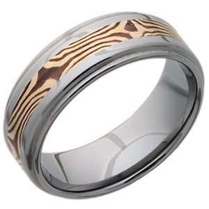   Edges and Shakudo and 14kt Gold Inlay/Tungsten Carbide Jewelry