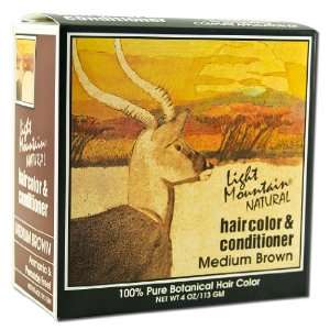   Mountain Henna Hair Color & Conditioner Medium Brown 4 oz.: Beauty