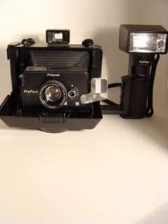 Vintage Polaroid Propack Camera with Side Mounted Flash Takes FP 100c 